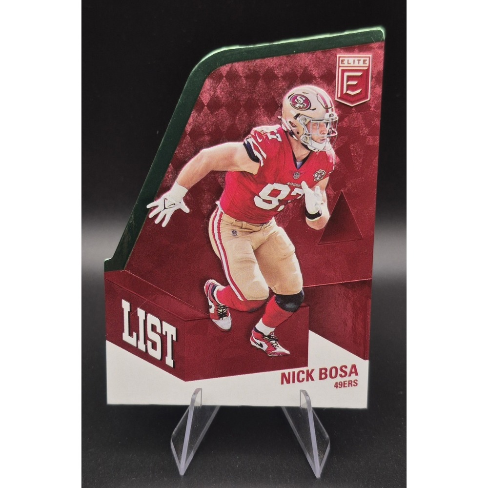 2022 Donruss Elite Nick Bosa #AL-22 A-LIST Die-Cut Embossed SSP Case Hit 49ers